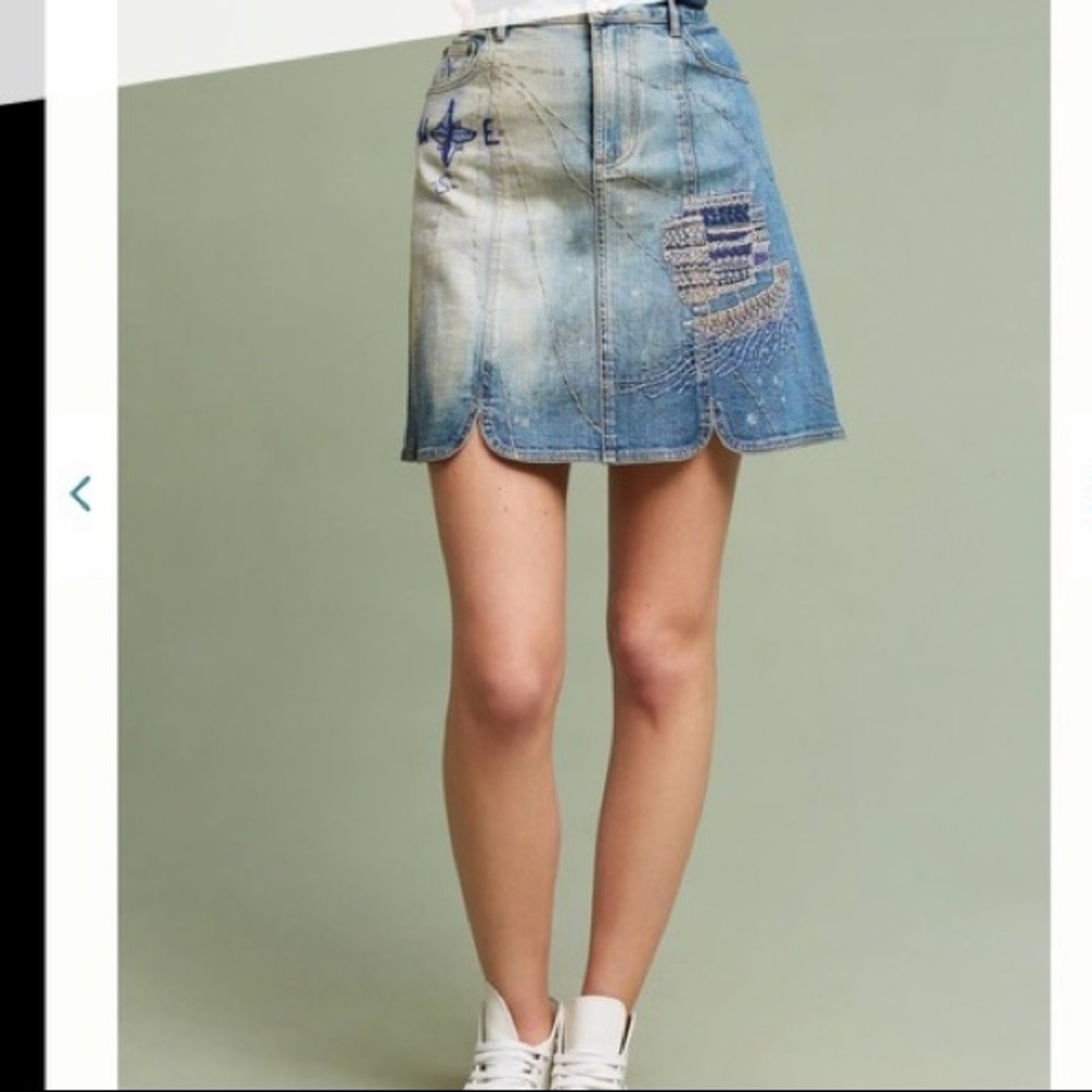 NWOT Anthropolgie denim skirt